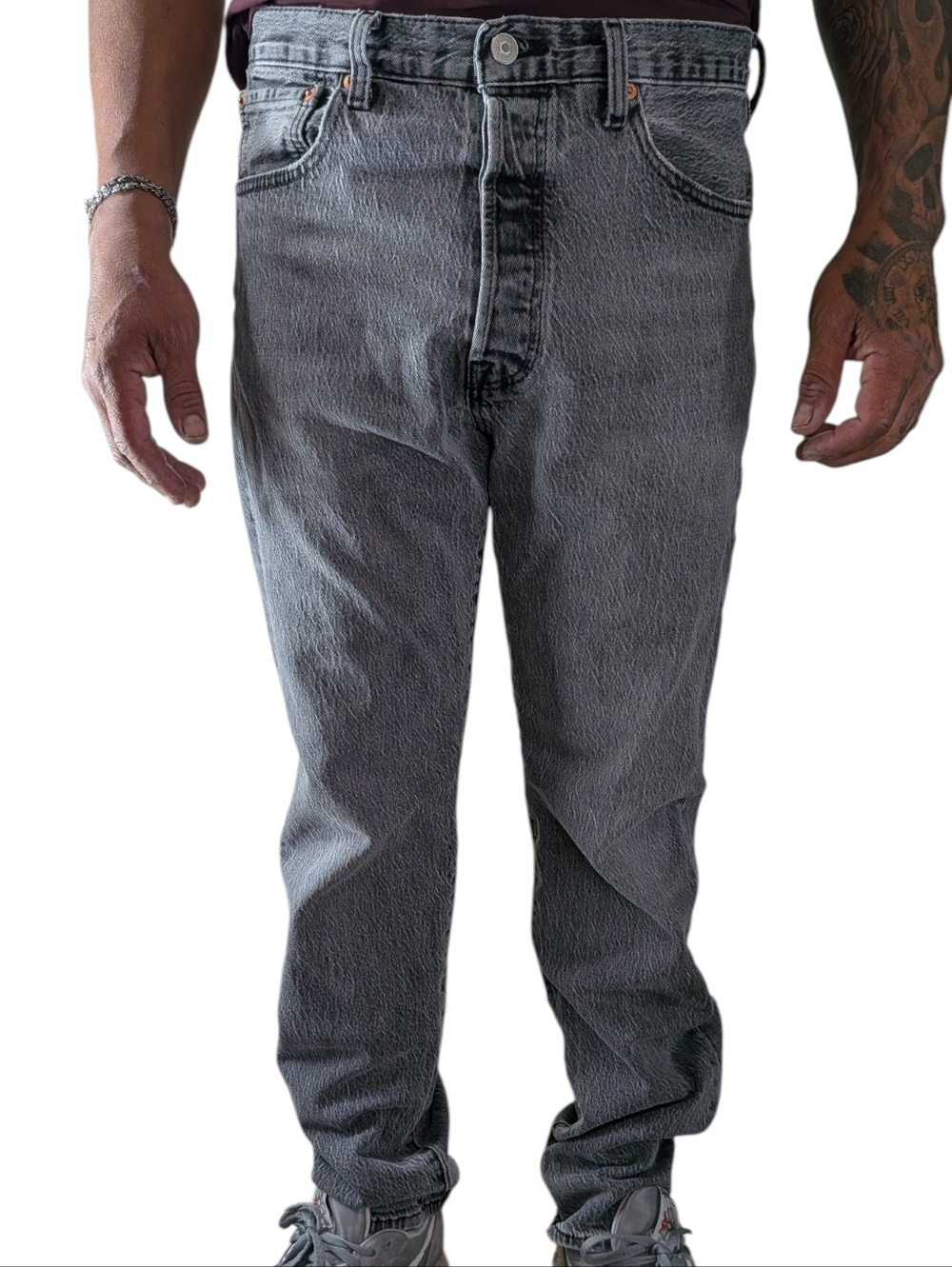 Levi's Men's Washed Black Slim Straight Jeans